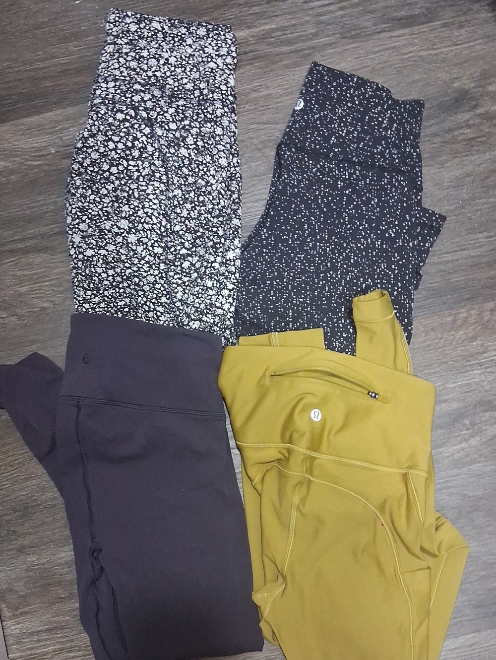 4 Lululemon athletica Women's Mustard Yellow High-Rise Active Leggings